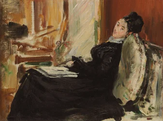 Jonge Vrouw met Boek, ca. 1875