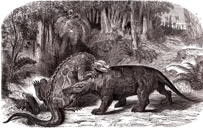 De Iguanodon en de Megalosaurus