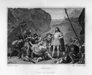 Ariosto, gerespecteerd door bandieten, ca. 1833