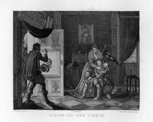 Hendrik IV en zijn kinderen, ca. 1833