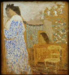 Interieur met vrouw