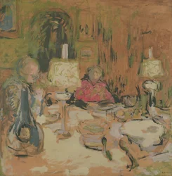 Het diner met twee lampen, rue de Calais, 1913