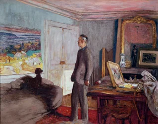 De schilder Pierre Bonnard thuis