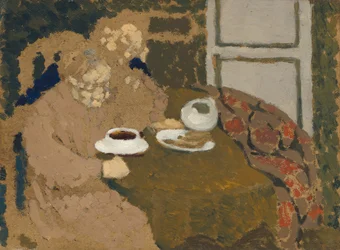 Twee Vrouwen die Koffie Drinken