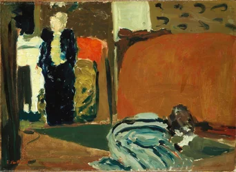 Vrouw die onder het Bed Kijkt, ca. 1895