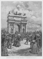 Entrata In Milano Di Vittorio Emanuele II E Napoleone III