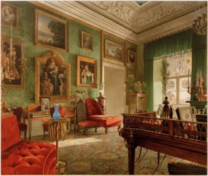De groene kamer in het Berlijnse kasteel