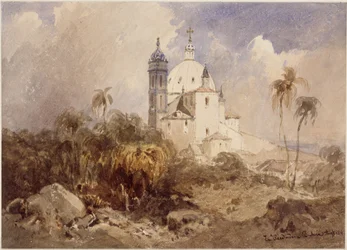 Uitzicht op de kerk La Piedade in Salvador (Bahia)