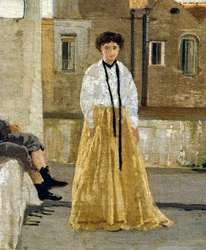 Het terras (detail)