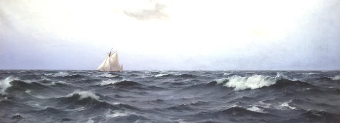 Valkyrie II steekt de Atlantische Oceaan over, c.1893