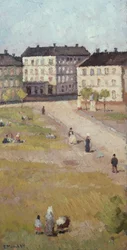 Middag op het Olav Ryes plein