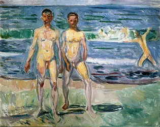 Badhuis schilderij door Edvard Munch (1863-1944)