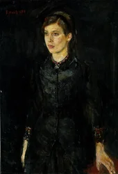 Inger Munch in zwart