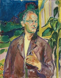 Zelfportret voor de huiswand