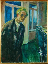Zelfportret. De Nacht (schilderij op doek)