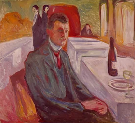 Zelfportret met wijn (schilderij)