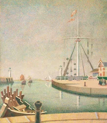 Honfleur, Ingang van de Haven