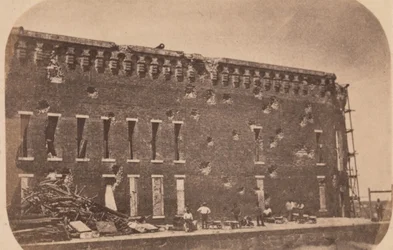 De evacuatie van Fort Sumter, april 1861