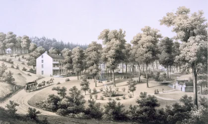 Stribling Springs, Spa Dorp, Augusta County, 1858