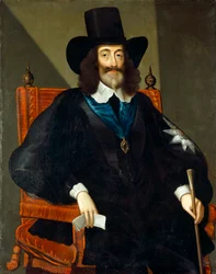 Portret van Karel I tijdens zijn proces