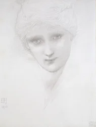 Hoofd van een vrouw, 1890