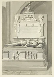 Monument voor Sir Henry Newton en Lady Newton in de kathedraal van Bristol