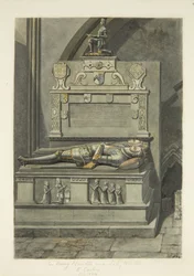 Monument voor Sir Henry Newton en Lady Newton in de kathedraal van Bristol