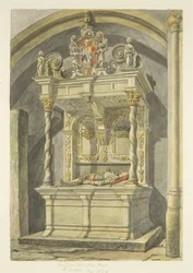 Monument voor Sir John Newton, Bart., in de Bristol Cathedral