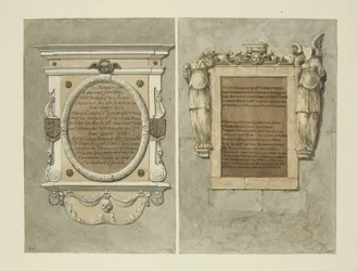 Monumenten voor bisschop Searchfield, decaan Chetwynd en mevrouw Weeks, in de kathedraal van Bristol