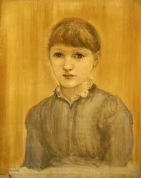 Portret van de dochter van de kunstenaar Margaret