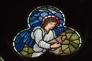 Wilden, All Saints, Morris & Co., Edward Burne-Jones, John Henry Dearle, Angels met dulcimer, Angel Musicians, Louisa, Alfred, The Baldwins, Premier, Methodist, Worcestershire