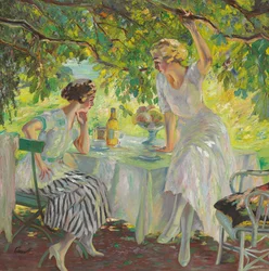 Afternoon Tea (olieverf op doek)