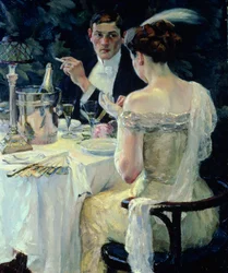 Afscheid (olieverf op doek)