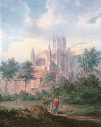 Ely Cathedral vanuit het zuidoosten (detail)
