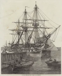 HM Schroef Linieschip Caesar, 90, in Portsmouth