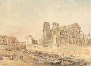 Notre Dame, Parijs, vanaf de Linkeroever