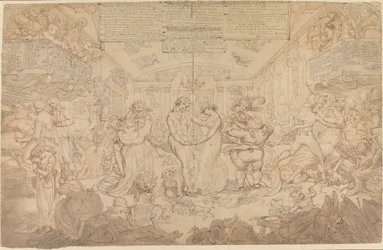 Voorbereidende tekening voor De Wals