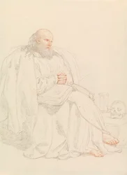 St. Hiëronymus Mediterend