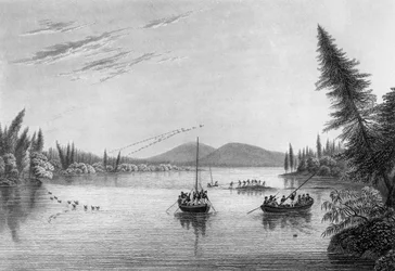 Uitzicht vanaf Morgans Rocks in Hill River, 1819