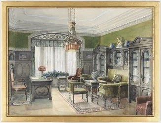 Bibliotheek Interieur