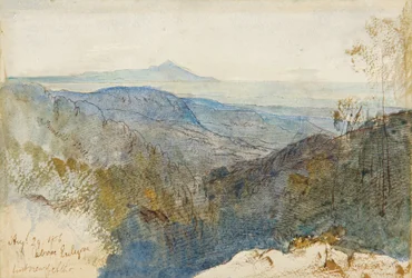 Een ver uitzicht op Mt Athos