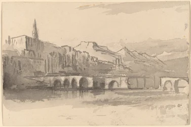 Brug met Bergen in de Verte (Ventimiglia)