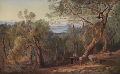 Corfu vanaf Santa Decca, 1862