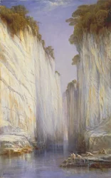 De marmeren rotsen - Nerbudda Jubbolpore, 1882