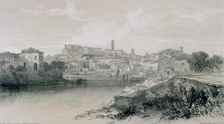 Gezichten in Rome en omgeving: Rome vanaf via Porta San Paolo