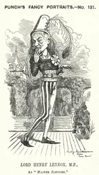 Punch cartoon: Lord Henry Lennox, Engelse conservatieve politicus