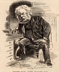 Cartoon van John Bright