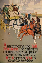 Een herentijdschriftomslag voor The Fall Style Book, 1911