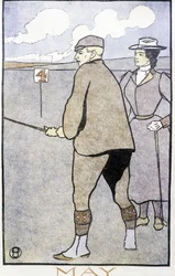 Koppel dat golf speelt - in 