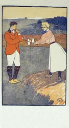 September, detail van 1931 Golfkalender, uitgegeven 1931